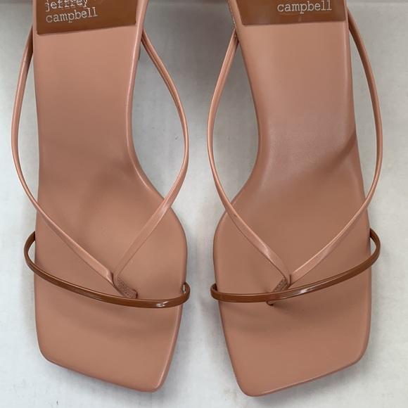 Jeffrey Campbell Nude Strappy Sandals Size 9 - Picture 14 of 15
